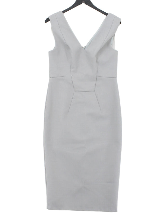 Linea Women's Midi Dress UK 12 Grey 100% Polyester