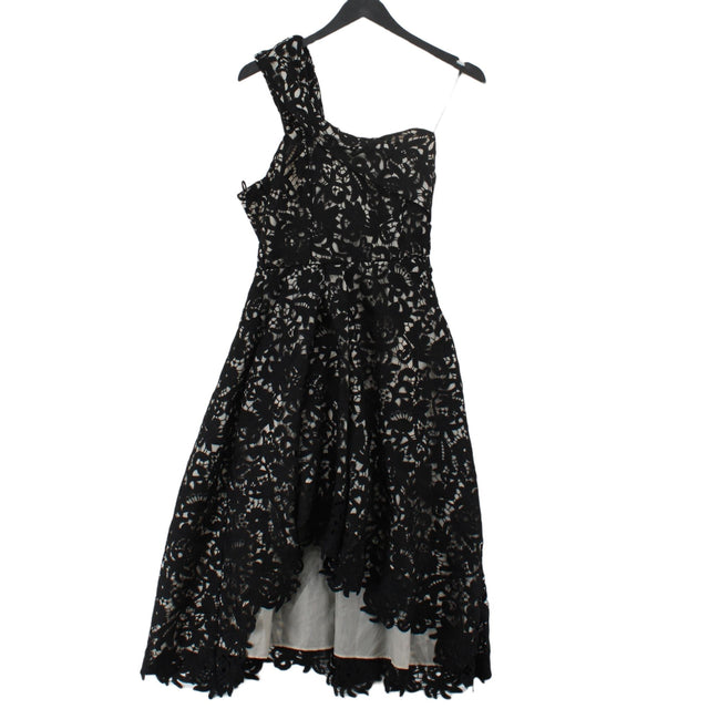 Outline Women's Midi Dress UK 6 Black 100% Polyester