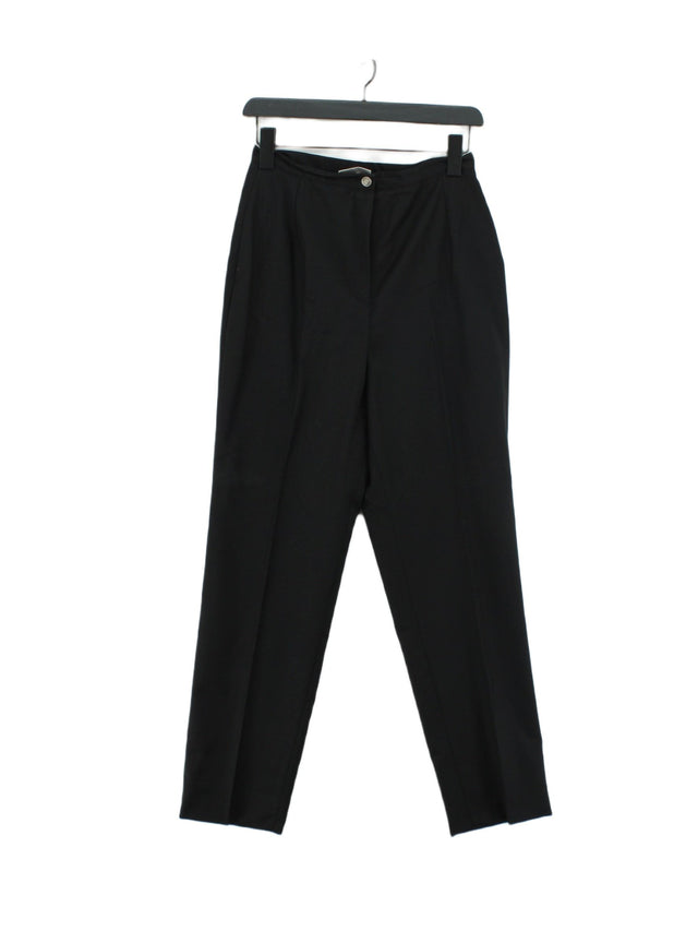 Kaleidoscope Women's Suit Trousers UK 12 Black 100% Wool