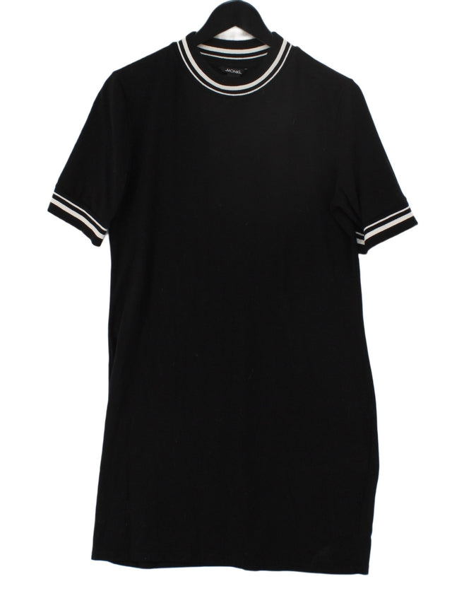 Monki Women's Midi Dress M Black Cotton with Elastane