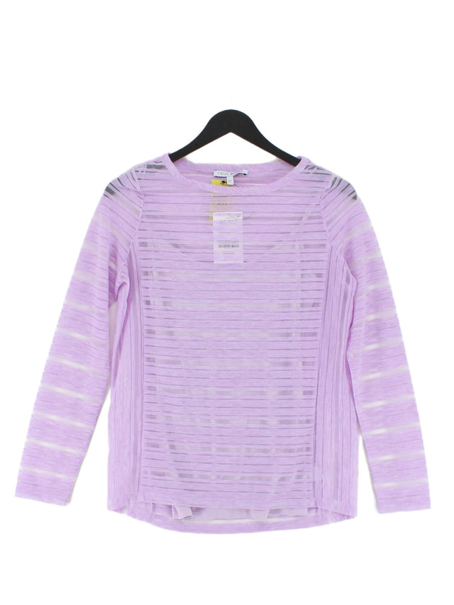 Next Women's Top UK 8 Purple Polyester with Wool