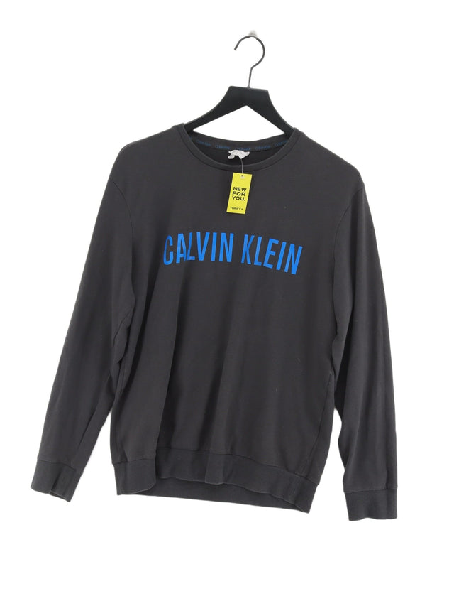 Calvin Klein Men's Jumper M Brown Cotton with Elastane, Polyester
