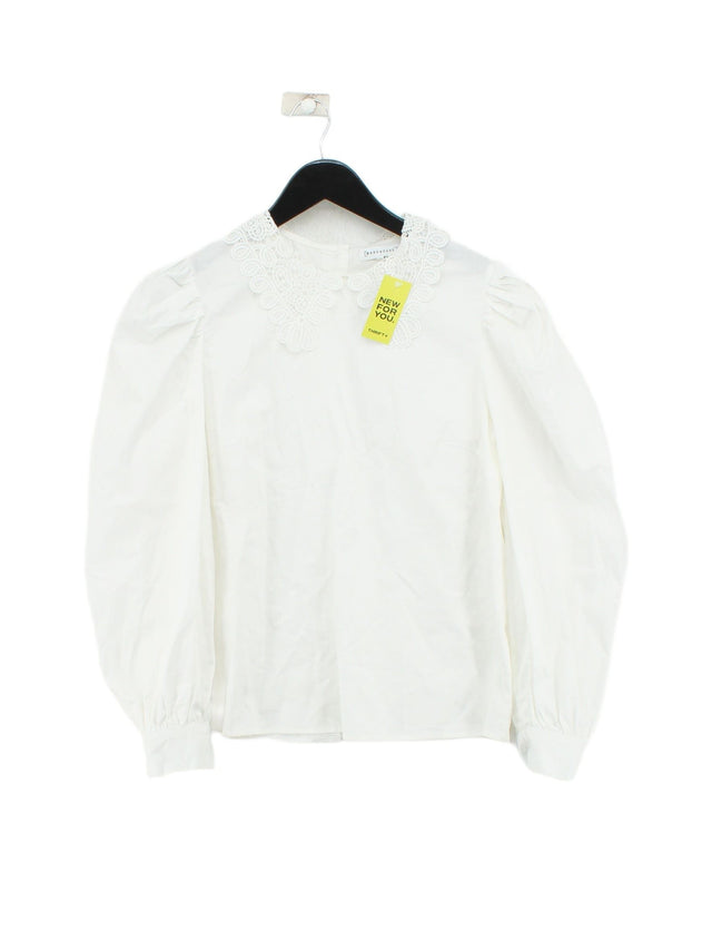 Warehouse Women's Shirt S White 100% Cotton