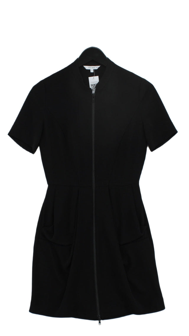 & Other Stories Women's Midi Dress UK 6 Black 100% Polyester