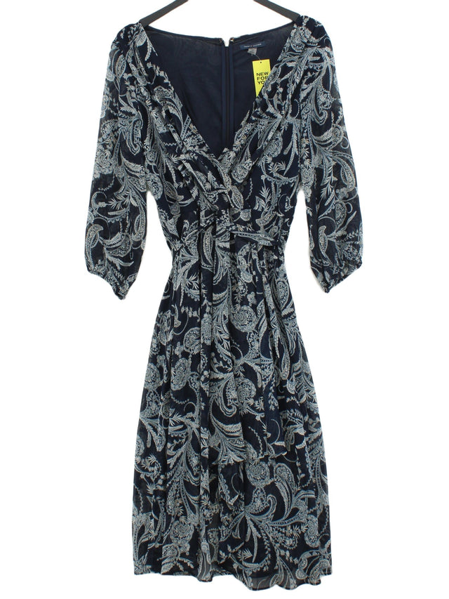 Tommy Hilfiger Women's Midi Dress UK 12 Blue 100% Polyester