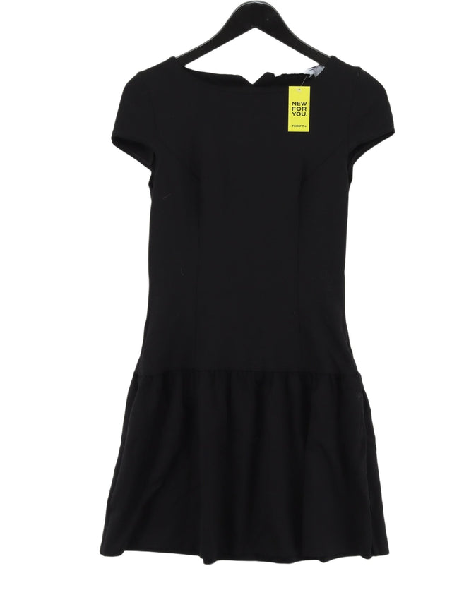 Mademoiselle R Women's Midi Dress UK 8 Black Viscose with Elastane, Polyester