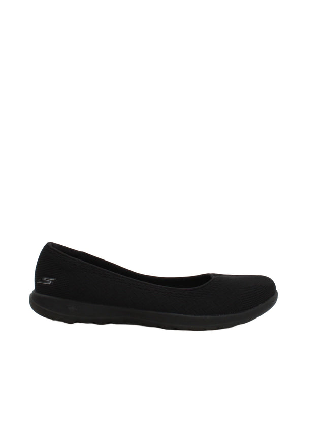 Skechers Women's Flat Shoes UK 6.5 Black 100% Other