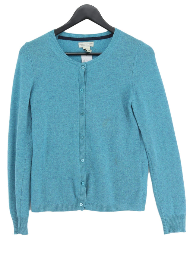 Adrienne Vittadini Women's Cardigan S Blue 100% Cashmere