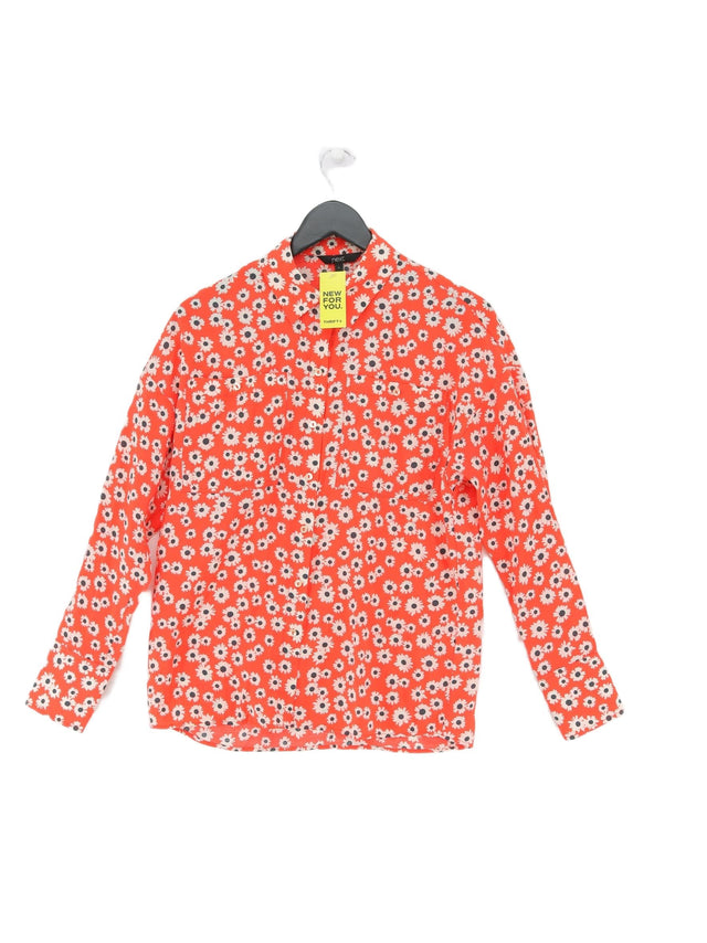 Next Women's Shirt UK 6 Orange Lyocell Modal with Polyester