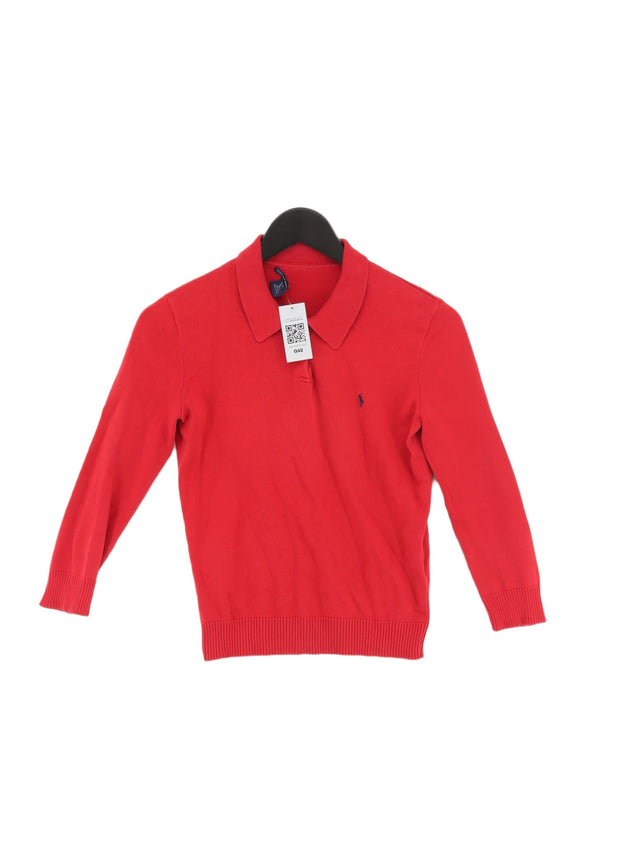 Ralph Lauren Women's Polo M Red 100% Other