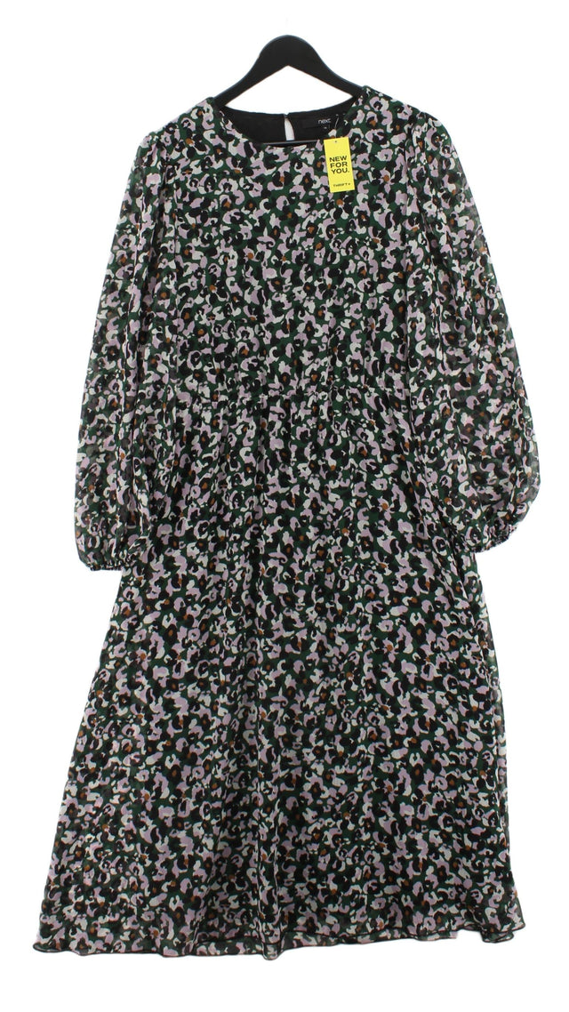 Next Women's Maxi Dress UK 14 Green 100% Polyester