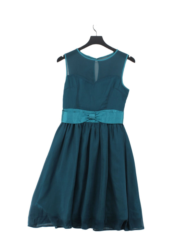 Lindy Bop Women's Midi Dress UK 10 Blue 100% Polyester