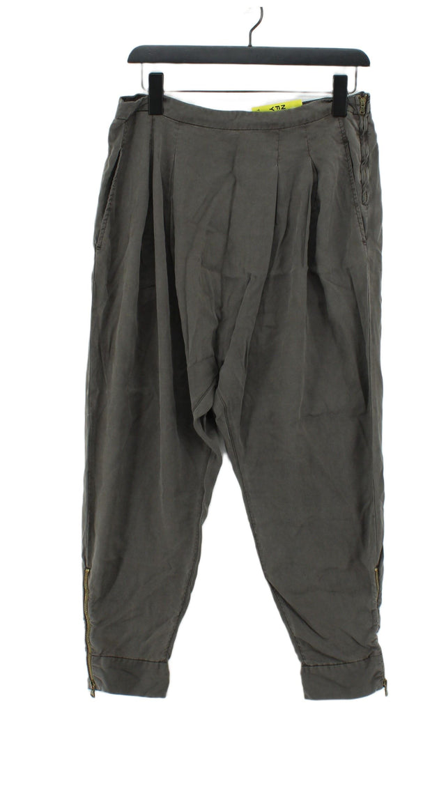 Zara Women's Trousers M Grey 100% Lyocell Modal