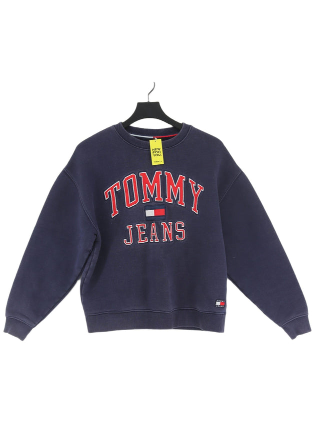 Tommy Jeans Women's Jumper S Blue 100% Cotton