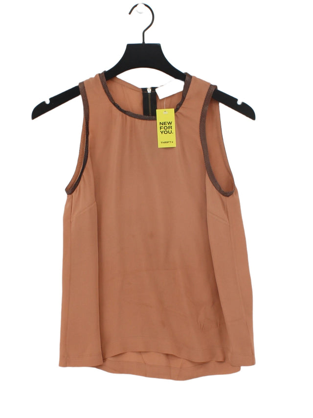 A.L.C. Women's T-Shirt XS Tan Silk with Other