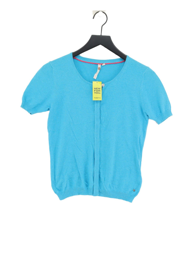 White Stuff Women's Top UK 10 Blue 100% Cotton