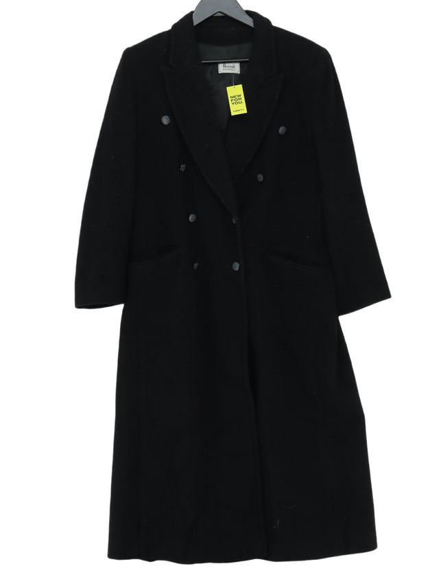 Harrods Men's Coat Chest: 40 in Black Wool with Cashmere, Nylon, Other, Viscose