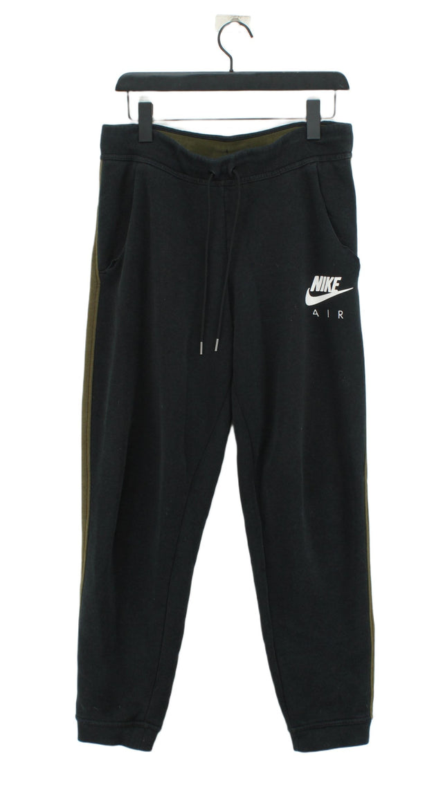Nike Women's Sports Bottoms M Black Cotton with Polyester, Viscose