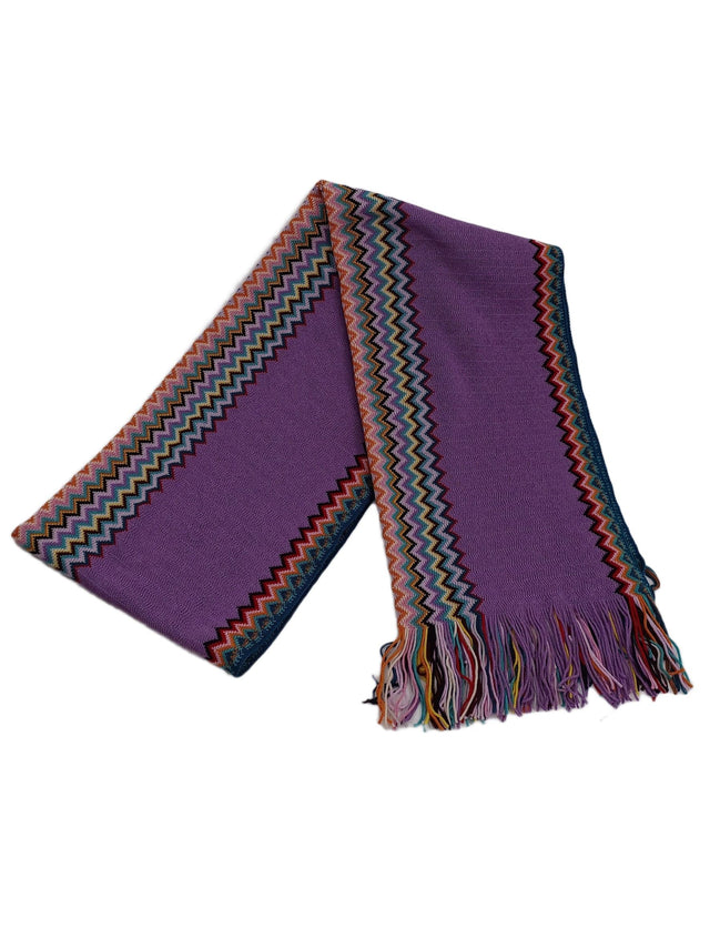 Missoni Women's Scarf Purple Wool with Acrylic