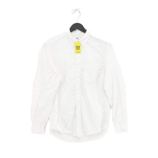 Uniqlo Men's Shirt XS White 100% Cotton