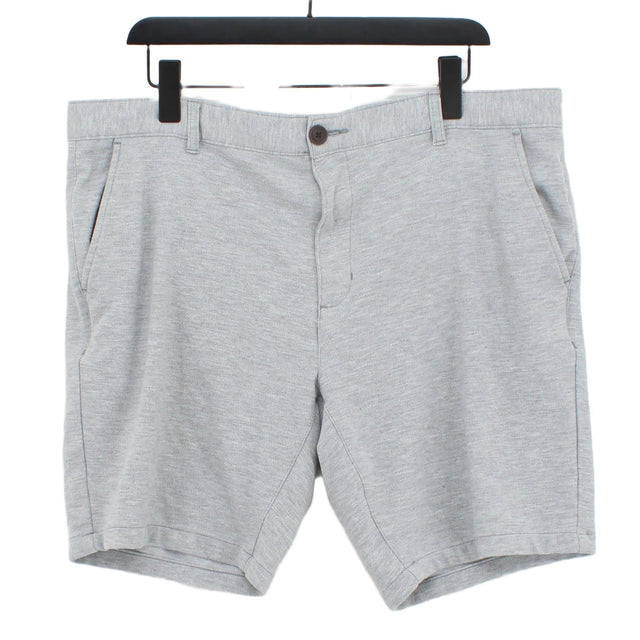Next Men's Shorts W 38 in Grey Polyester with Elastane, Viscose
