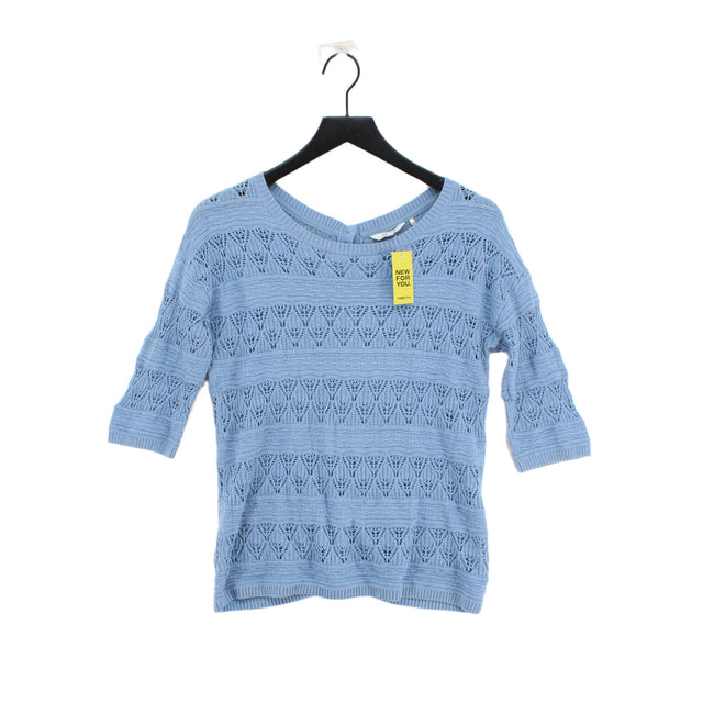 FatFace Women's Jumper UK 6 Blue 100% Cotton