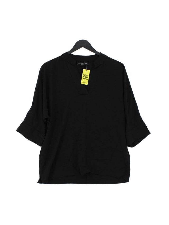 Joan Vass Women's T-Shirt M Black 100% Polyester