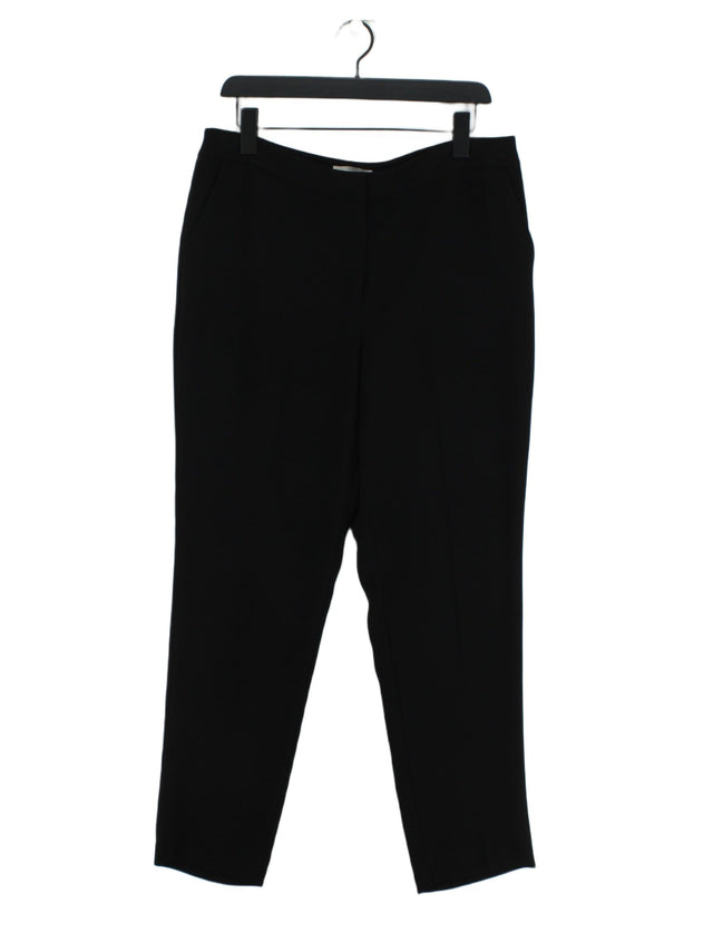Hobbs Women's Suit Trousers UK 14 Black 100% Polyester