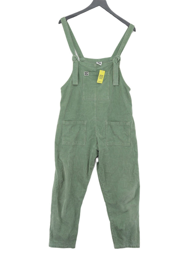 Lucy & Yak Women's Jumpsuit UK 12 Green Cotton with Elastane