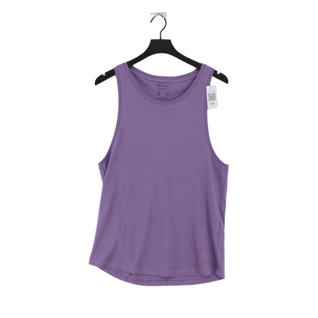 Bershka Men's T-Shirt S Purple 100% Cotton
