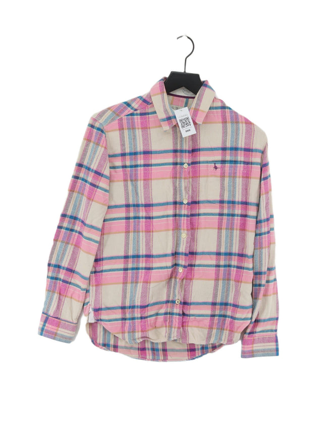 Jack Wills Women's Shirt UK 10 Pink 100% Cotton