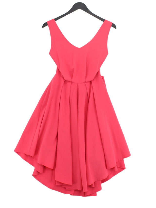Louche Women's Midi Dress UK 12 Pink Polyester with Elastane