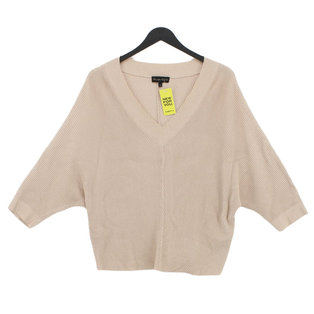 Phase Eight Women's Top XS Cream Cotton with Viscose