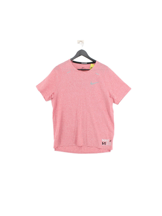 Nike Men's T-Shirt M Pink 100% Other