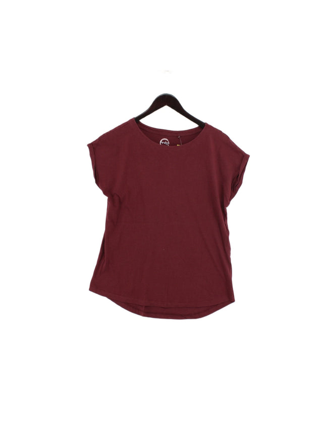Next Women's T-Shirt UK 14 Red 100% Cotton