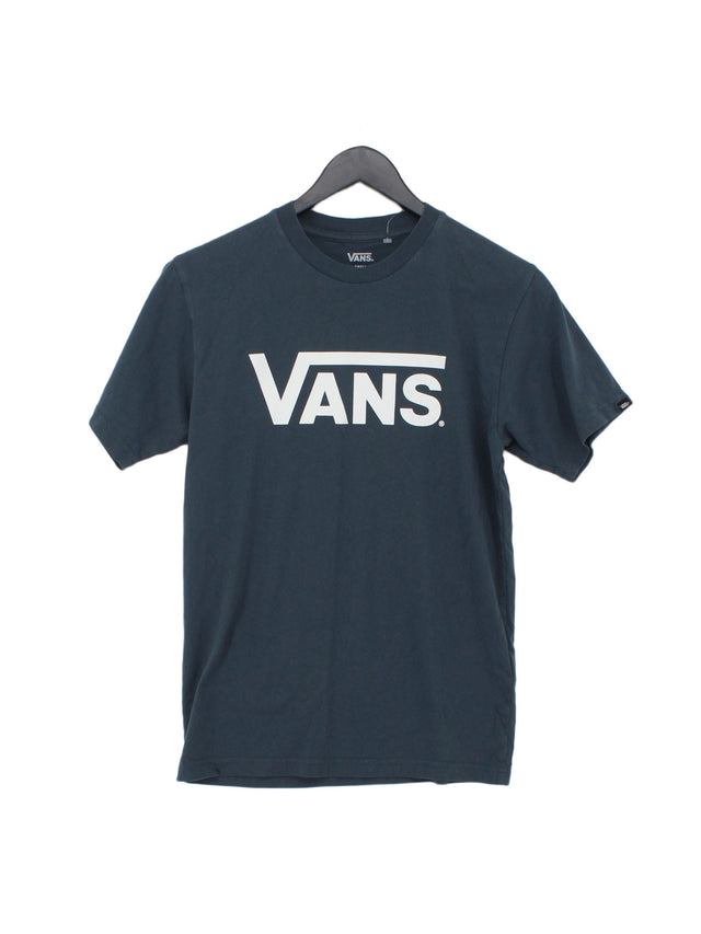 Vans Women's T-Shirt S Blue 100% Cotton