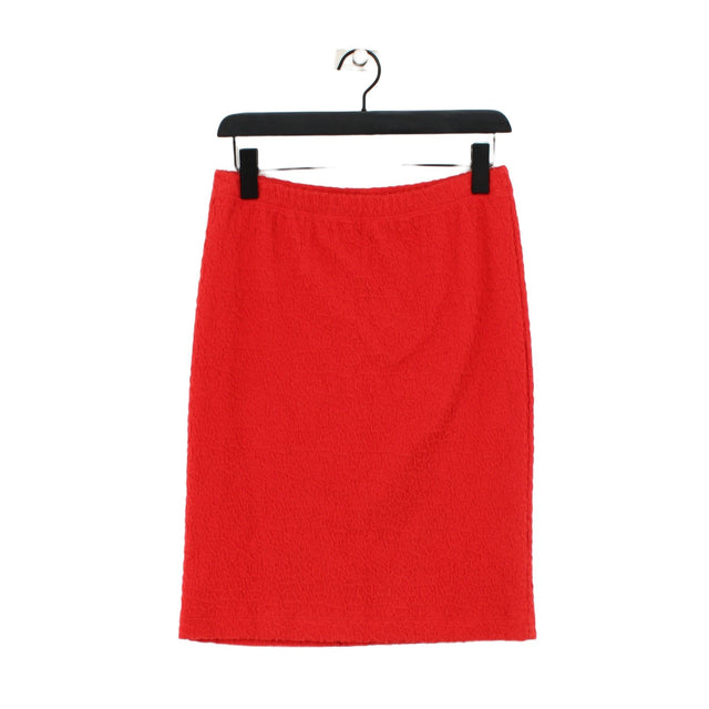 Kettlewell Women's Mini Skirt M Red Polyester with Cotton, Elastane