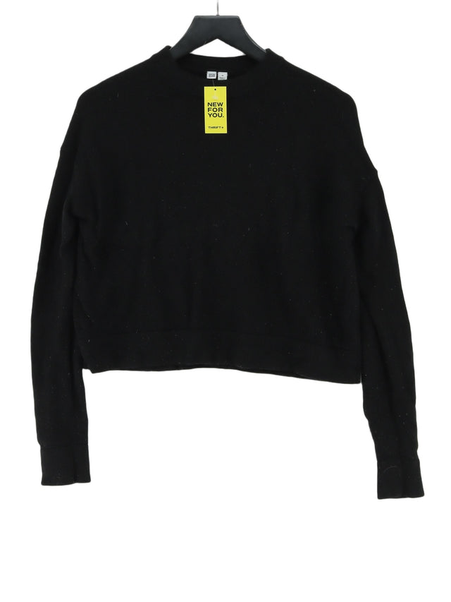 Uniqlo Women's Jumper M Black Wool with Cashmere
