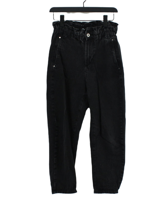 Zara Women's Jeans UK 6 Black 100% Cotton