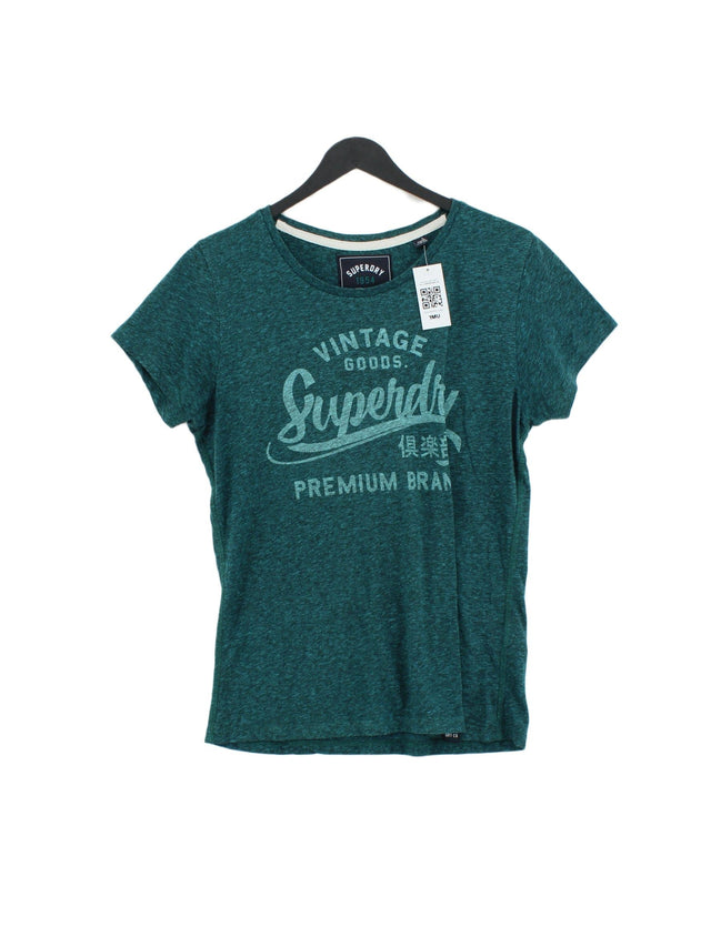 Superdry Men's T-Shirt L Green 100% Cotton