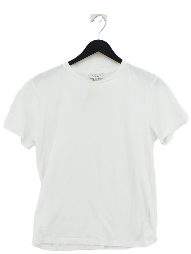 Albaray Women's T-Shirt UK 10 White 100% Cotton