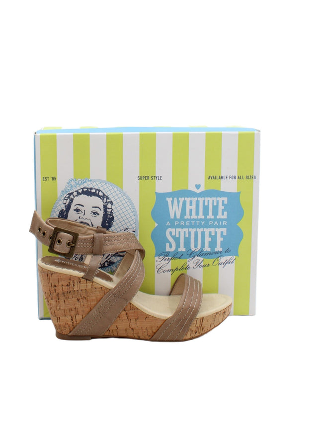 White Stuff Women's Heels UK 6 Cream 100% Other