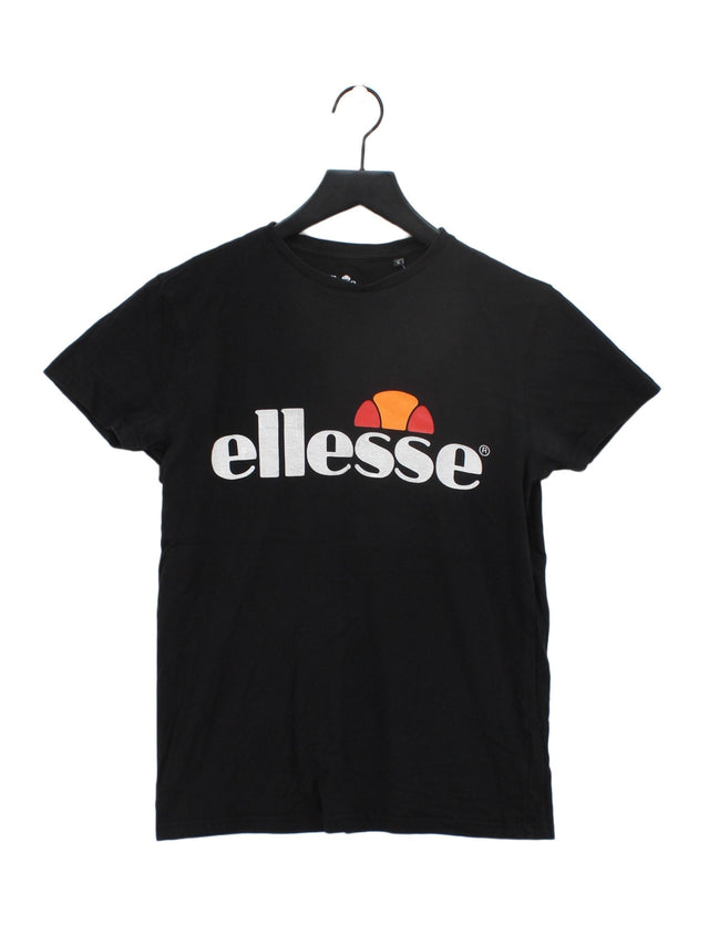 Ellesse Women's T-Shirt S Black 100% Cotton