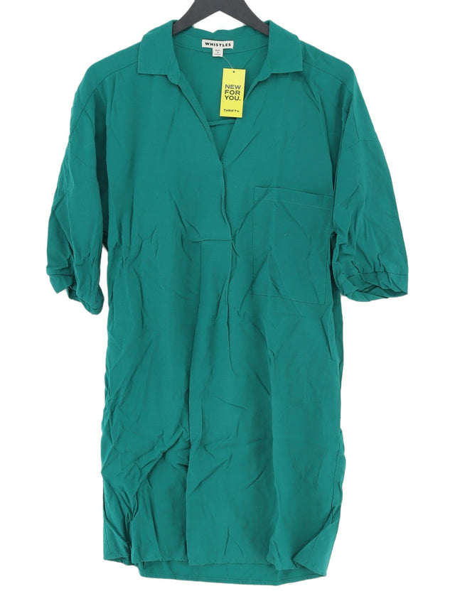 Whistles Women's Top S Green Viscose with Polyamide