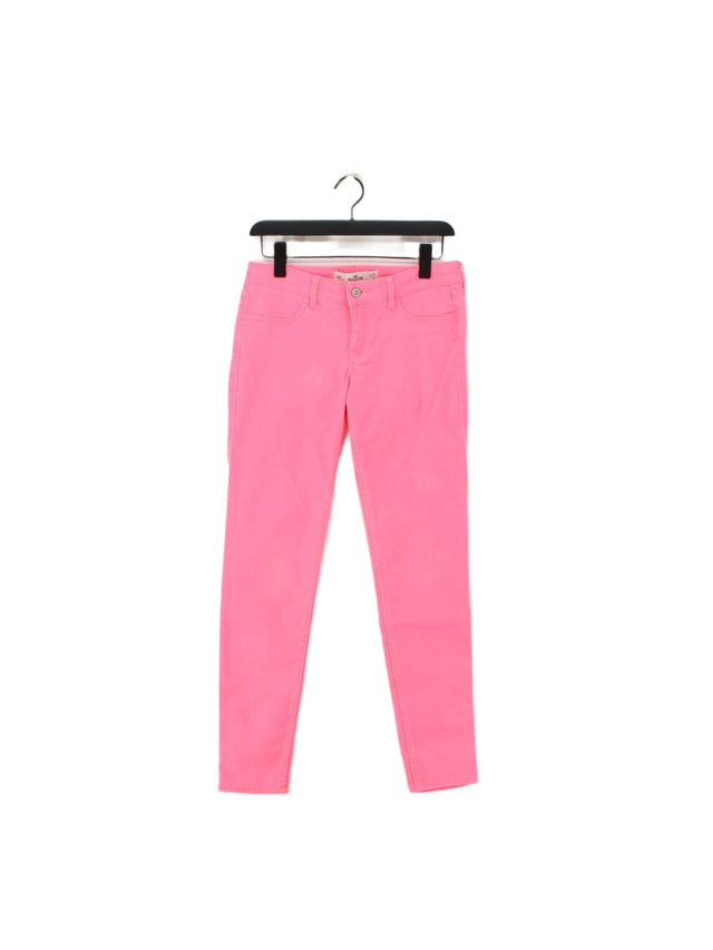 Hollister Women's Jeans W 27 in; L 29 in Pink Cotton with Elastane
