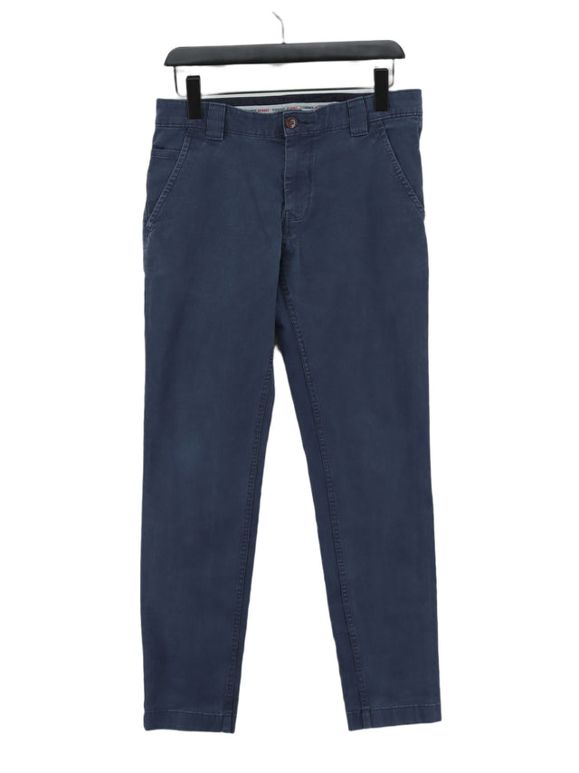 Tommy Jeans Men's Trousers W 31 in; L 32 in Blue Cotton with Elastane