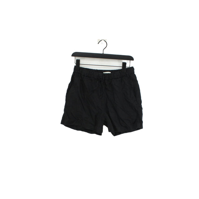 Arket Women's Shorts XS Black 100% Linen