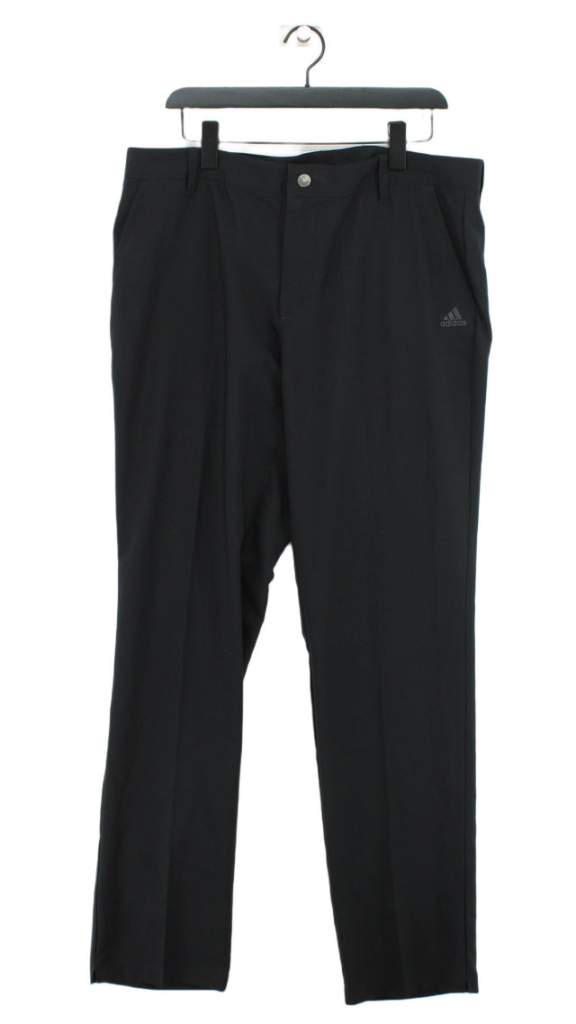 Adidas Men's Suit Trousers W 38 in; L 34 in Black 100% Polyester