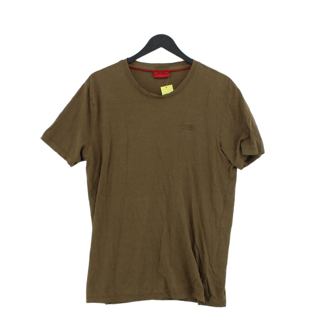 Hugo Boss Men's T-Shirt M Green 100% Cotton