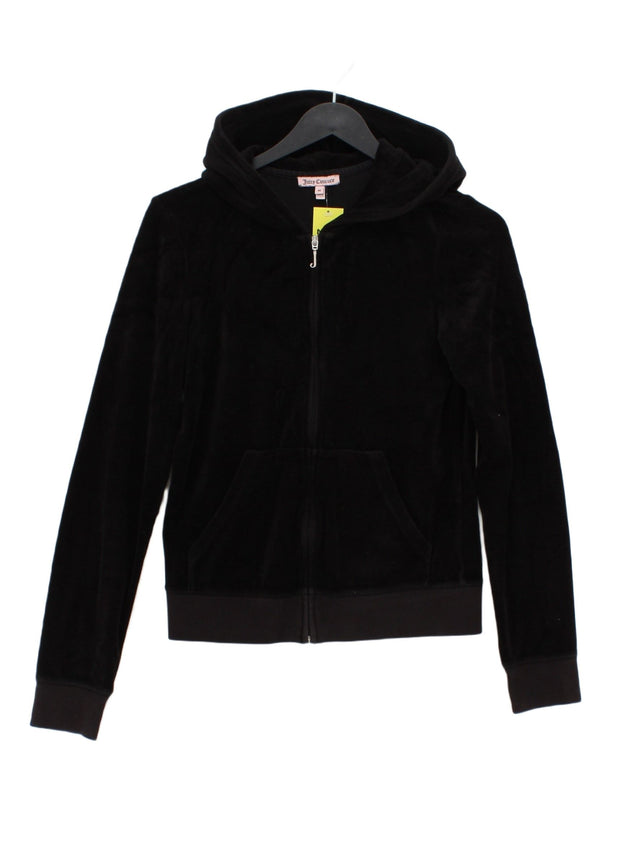 Juicy Couture Women's Hoodie M Black Cotton with Polyester